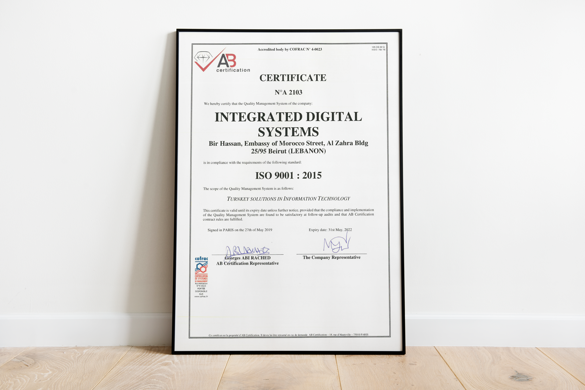 Benefits of being ISO 9001 Certified